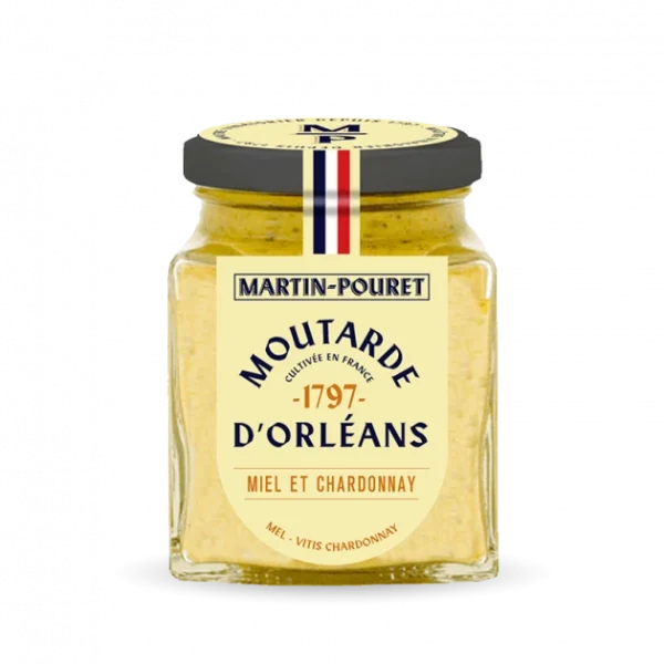 Moutarde D’Orléans Miel Et Chardonnay 95g Martin Pouret 1