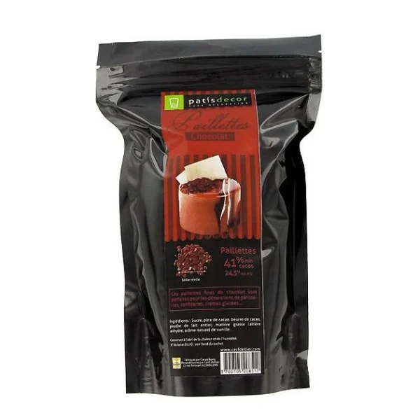 Paillettes Chocolat 250 g Patisdécor 1