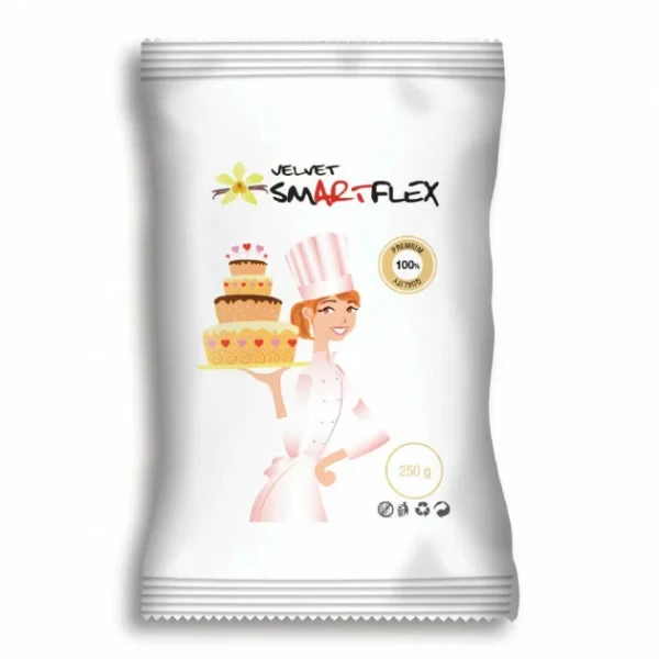 Pâte à Sucre Blanc Vanille Velvet 250g Smartflex 1