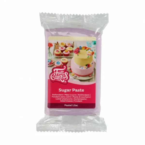 Pâte à Sucre Lilas 250g Funcakes 1