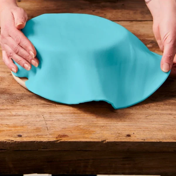 Pâte à Sucre Prête à Dérouler Bleu Clair 430 g Funcakes 3