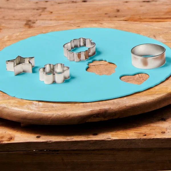 Pâte à Sucre Prête à Dérouler Bleu Clair 430 g Funcakes 4