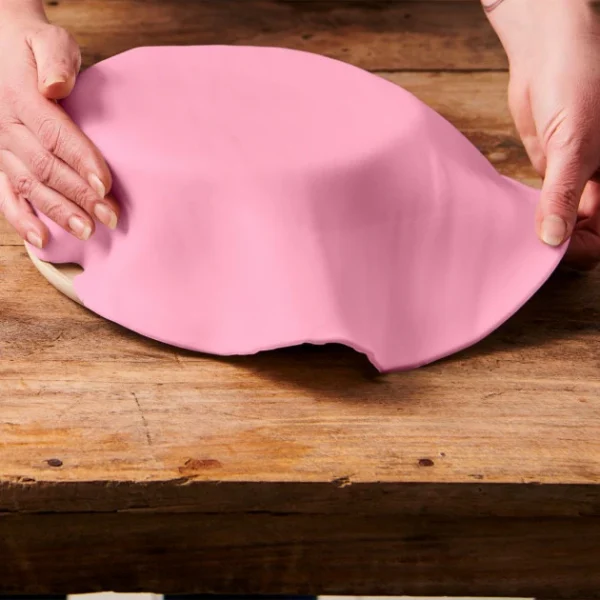 Pâte à Sucre Prête à Dérouler Rose Pâle 430 g Funcakes 3