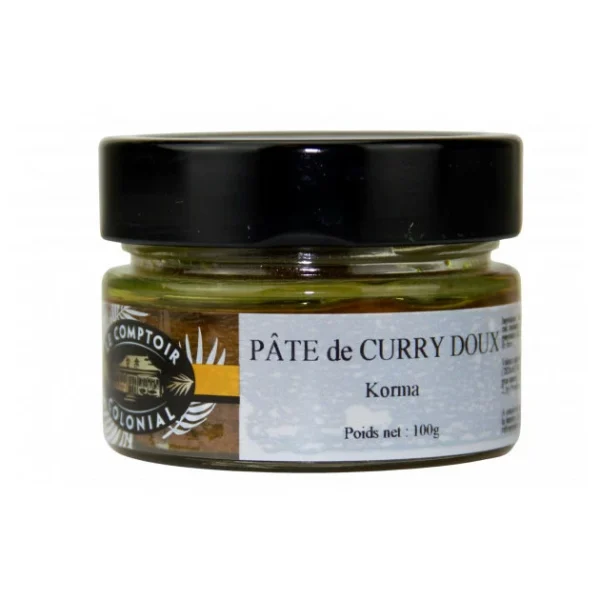 Pâte De Curry Doux Korma 100 G Le Comptoir Colonial 1