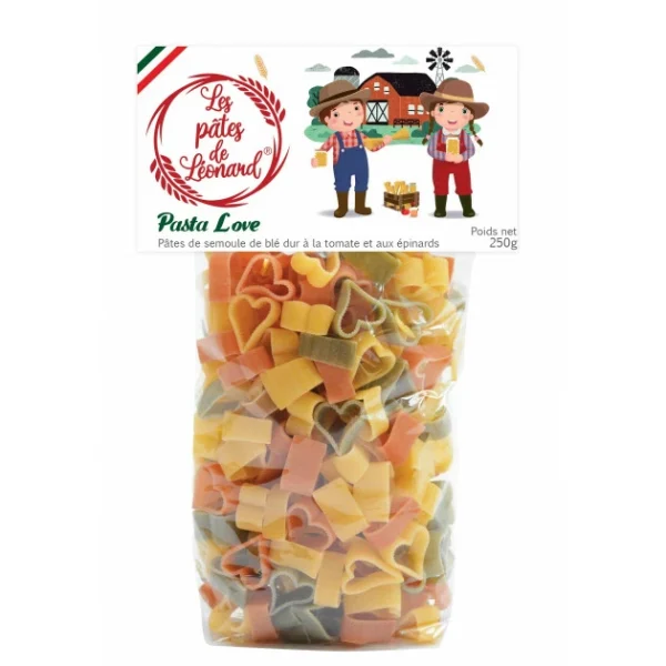 LES PATES DE LEONARD Pâtes Italiennes Love 250 G Les Pâtes De Léonard 1