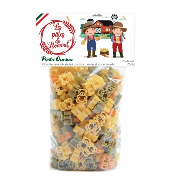 LES PATES DE LEONARD Pâtes Italiennes Ourson 250 G Les Pâtes De Léonard 1