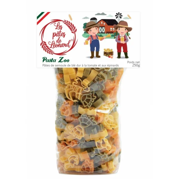 LES PATES DE LEONARD Pâtes Italiennes Zoo 250 G Les Pâtes De Léonard 1