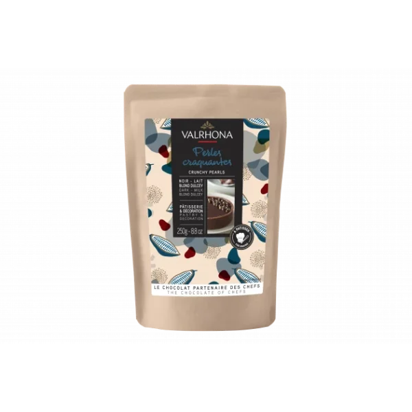Perles Craquantes Aux Chocolats Noir Lait Et Blond Dulcey 250g Valrhona 1