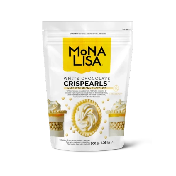 Perles enrobées de chocolat blanc Crispearls 800g Mona Lisa 1