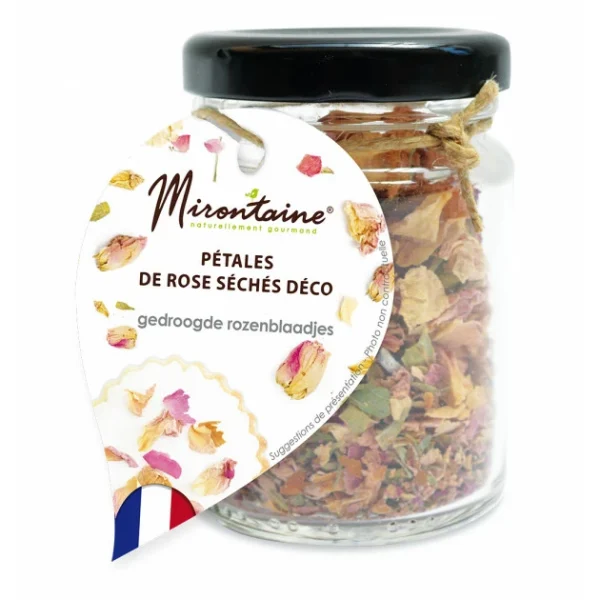 Pétales De Rose Séchées Alimentaires 4,5 G Mirontaine 3