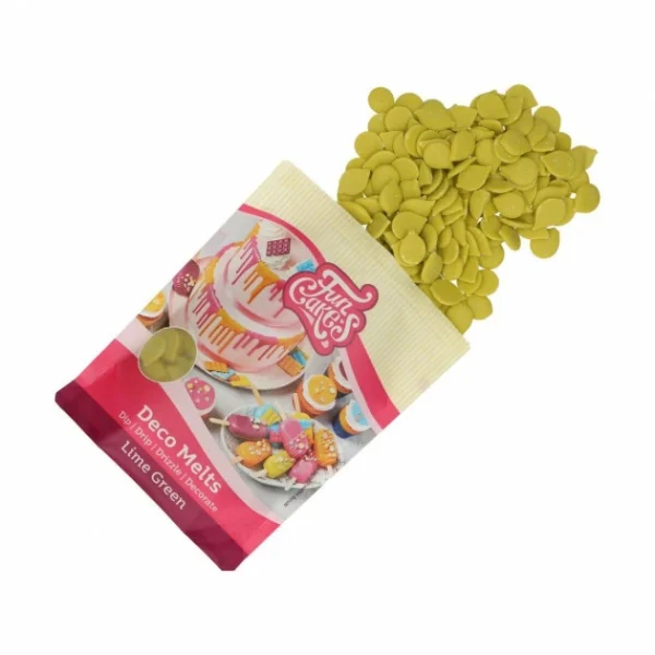 Pistoles Deco Melts Citron Vert 250g FunCakes 3