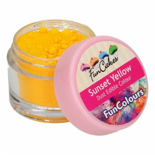 Poudre Comestible Jaune Orangé 2,5 G FunCakes 3