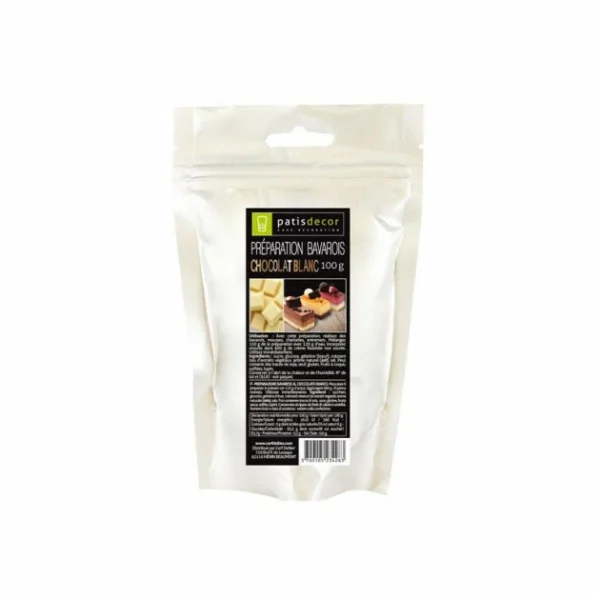 Préparation Bavarois Gel Chocolat Blanc 100 g Patisdécor 1