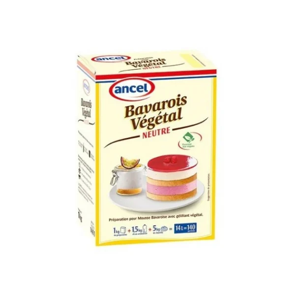Préparation Bavarois Végétal Neutre 1 Kg Ancel 1