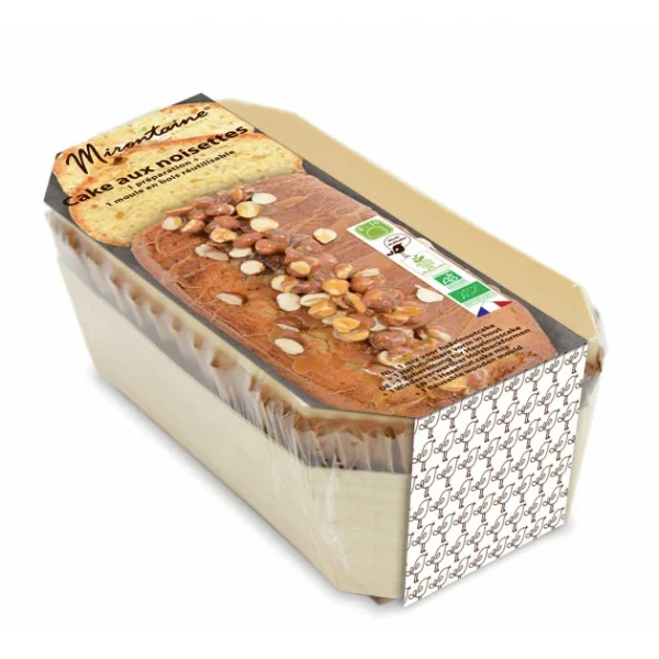 Préparation Bio Cake à La Noisette + Moule En Bois Mirontaine 4