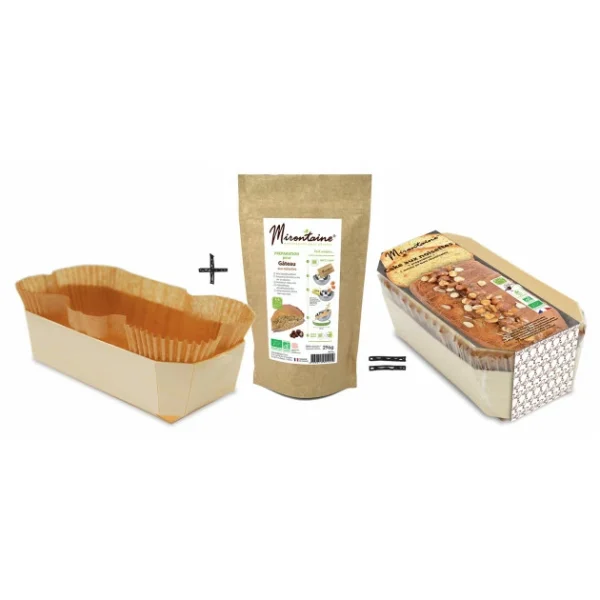 Préparation Bio Cake à La Noisette + Moule En Bois Mirontaine 5