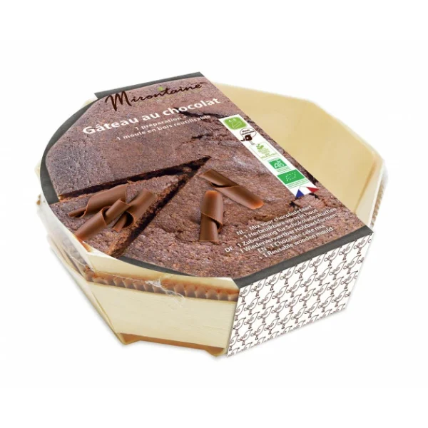 Préparation Bio Gâteau au Chocolat + Moule en Bois Mirontaine 4