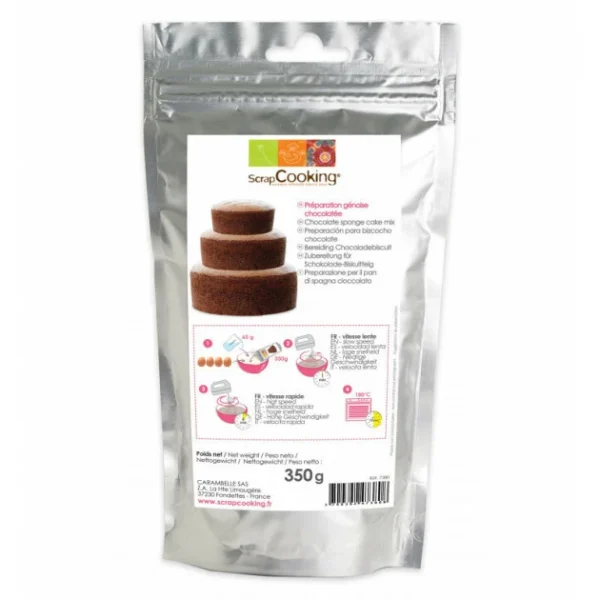 Préparation Pour Génoise Chocolat 350g Scrapcooking 1