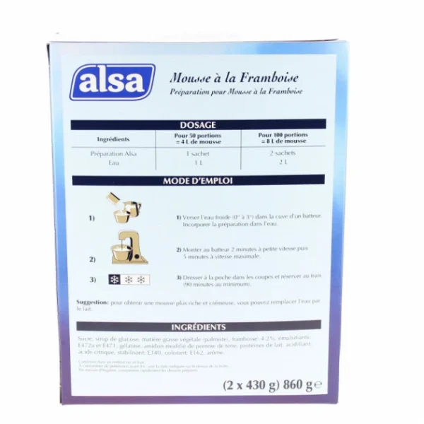 ALSA Préparation Pour Mousse à La Framboise 3