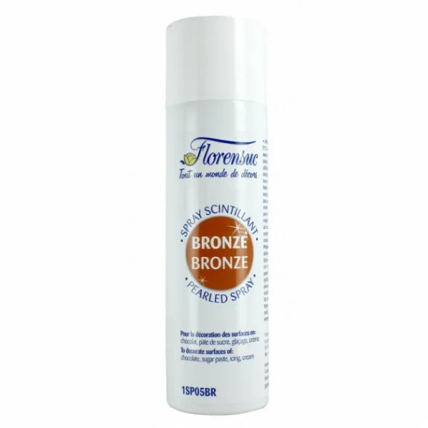 Spray Alimentaire Scintillant Bronze 250 Ml Florensuc 1