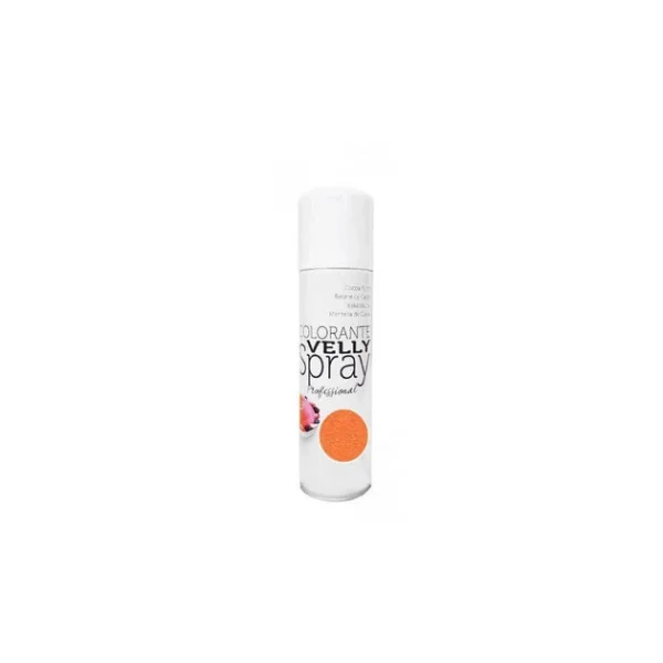 Spray Velours Orange 250 Ml Colorant Alimentaire Velly Spray Pro 1
