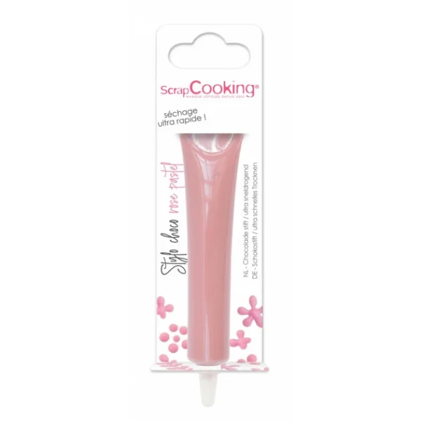 Stylo Chocolat Rose Pastel 25 g ScrapCooking 1