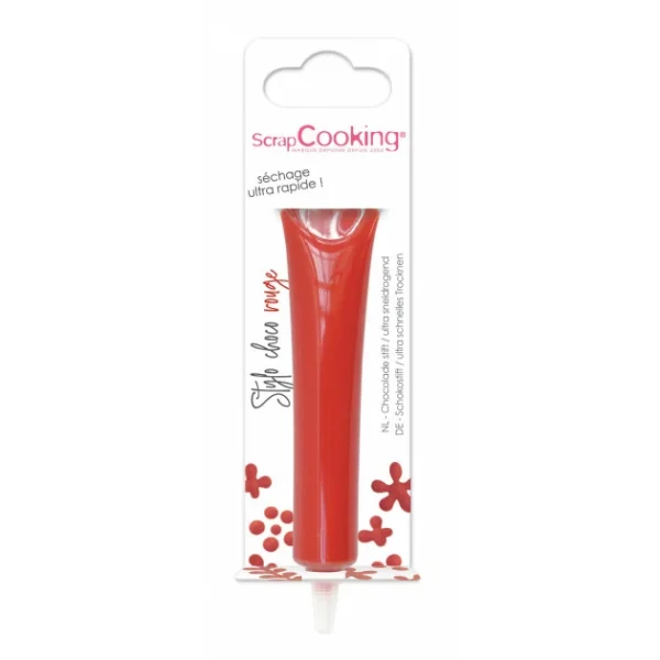 Stylo Chocolat Rouge 25 g ScrapCooking 1