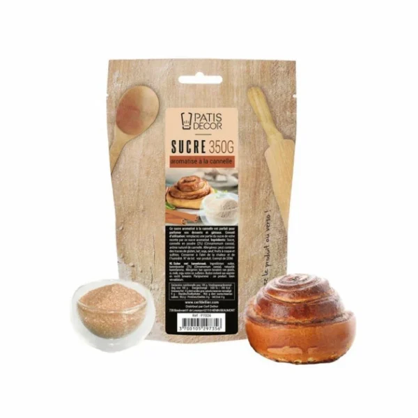 PATISDECOR Sucre Aromatisé Cannelle 350 G Patisdécor 1