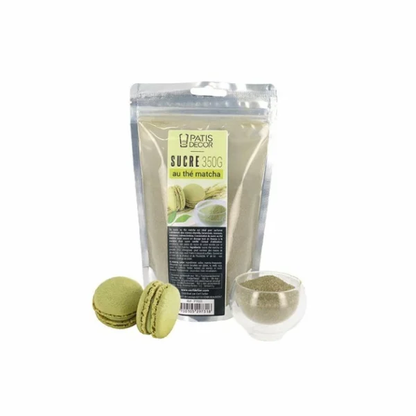 PATISDECOR Sucre Aromatisé Thé Matcha 350 G Patisdécor 1