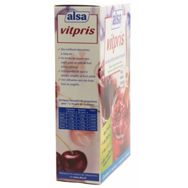 ALSA Vitpris Pectine De Fruits Pour Confitures 188g 3