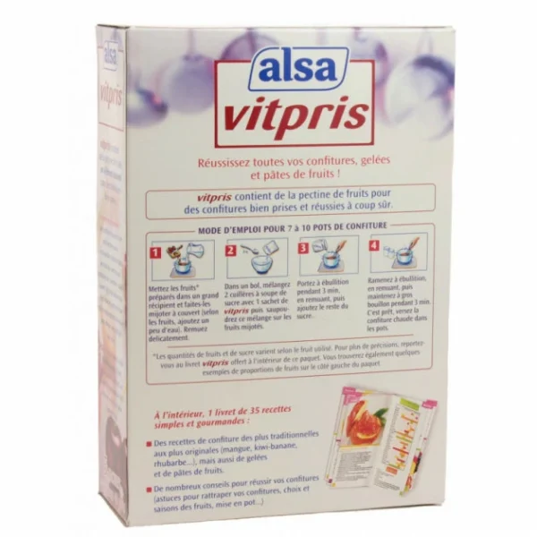 ALSA Vitpris Pectine De Fruits Pour Confitures 188g 5