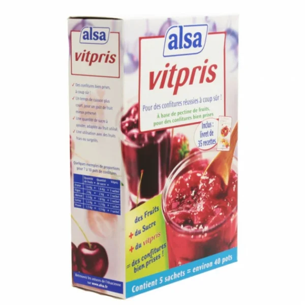 ALSA Vitpris Pectine De Fruits Pour Confitures 188g 1